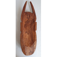 Afrikaans houten masker met 2 punten